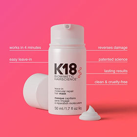 k18 K18 Leave-In Molecular Repair Hair Mask, 50ml